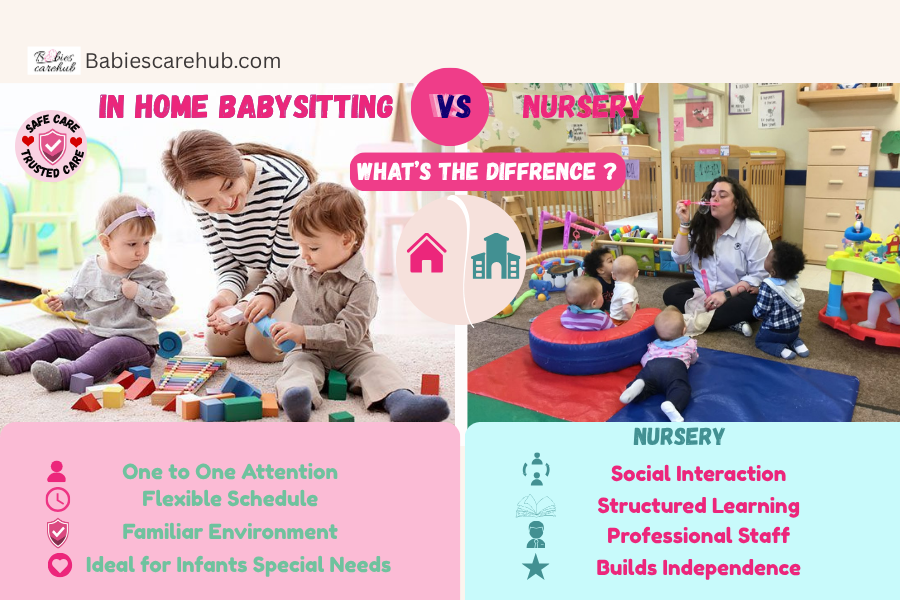 In-Home Babysitting vs Nursery: What’s the Difference