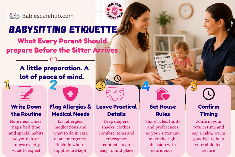 Babysitting Etiquette: What Every Parent Should Prepare Before the Sitter Arrives